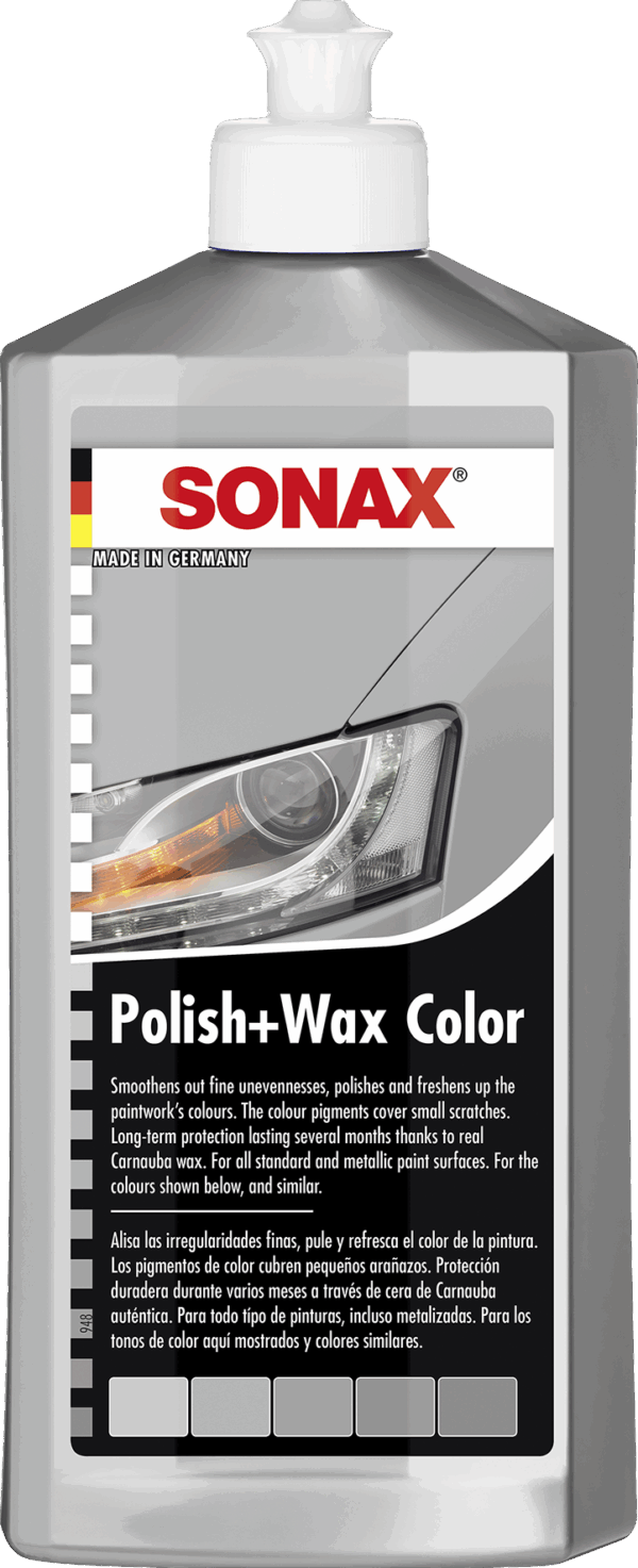 SONAX Polish & Wax COLOR NanoPro silver/grey