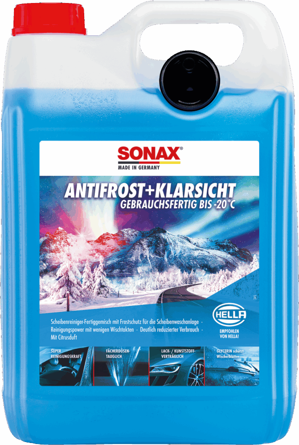 SONAX AntiFreeze & ClearView (ready-to-use) - 20°C