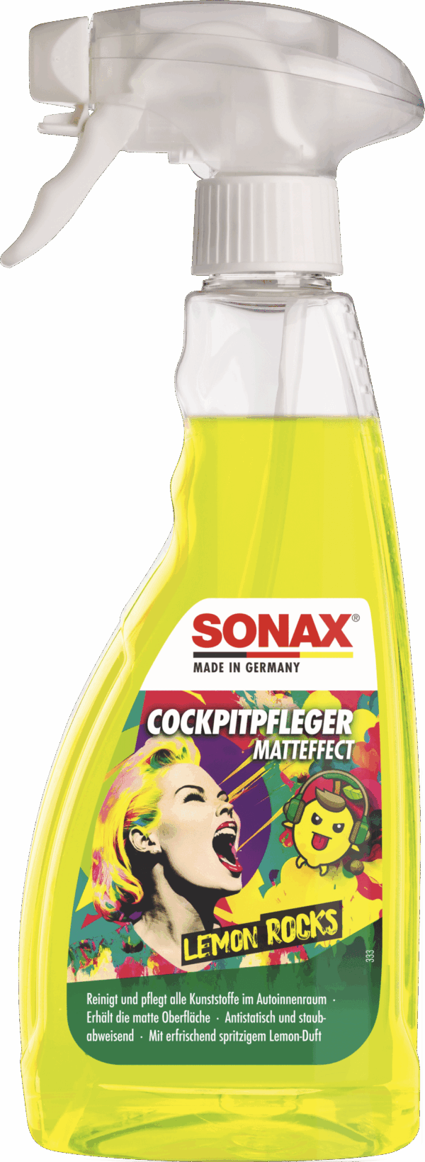 SONAX Cockpit Spray Matt effect Lemon Rocks