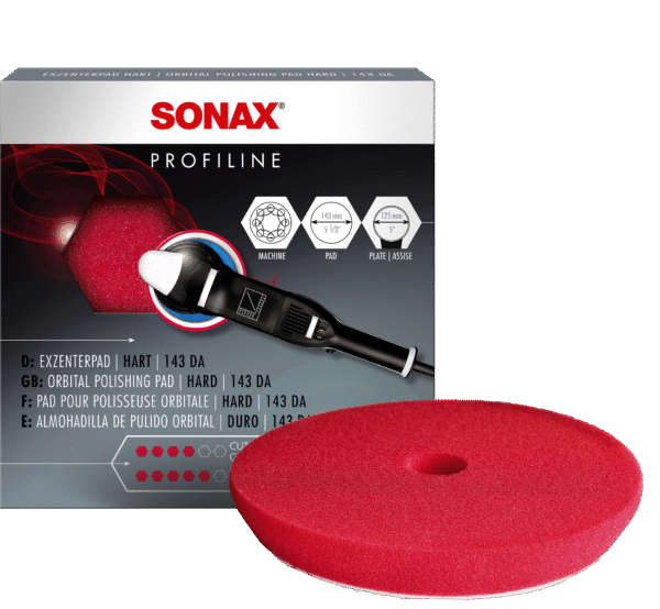 SONAX Polishing Sponge red 143 Dual Action Cut Pad