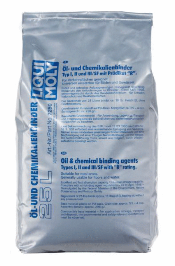 7250 Oil & Chemical Binding Agents 25L eļļas absorbents